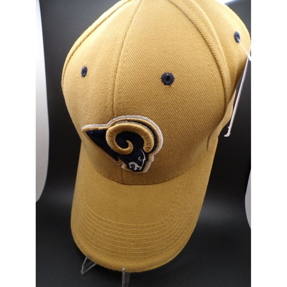Reebok St Louis Rams Gold Embroidered Logo Adjustable Baseball Cap One Size